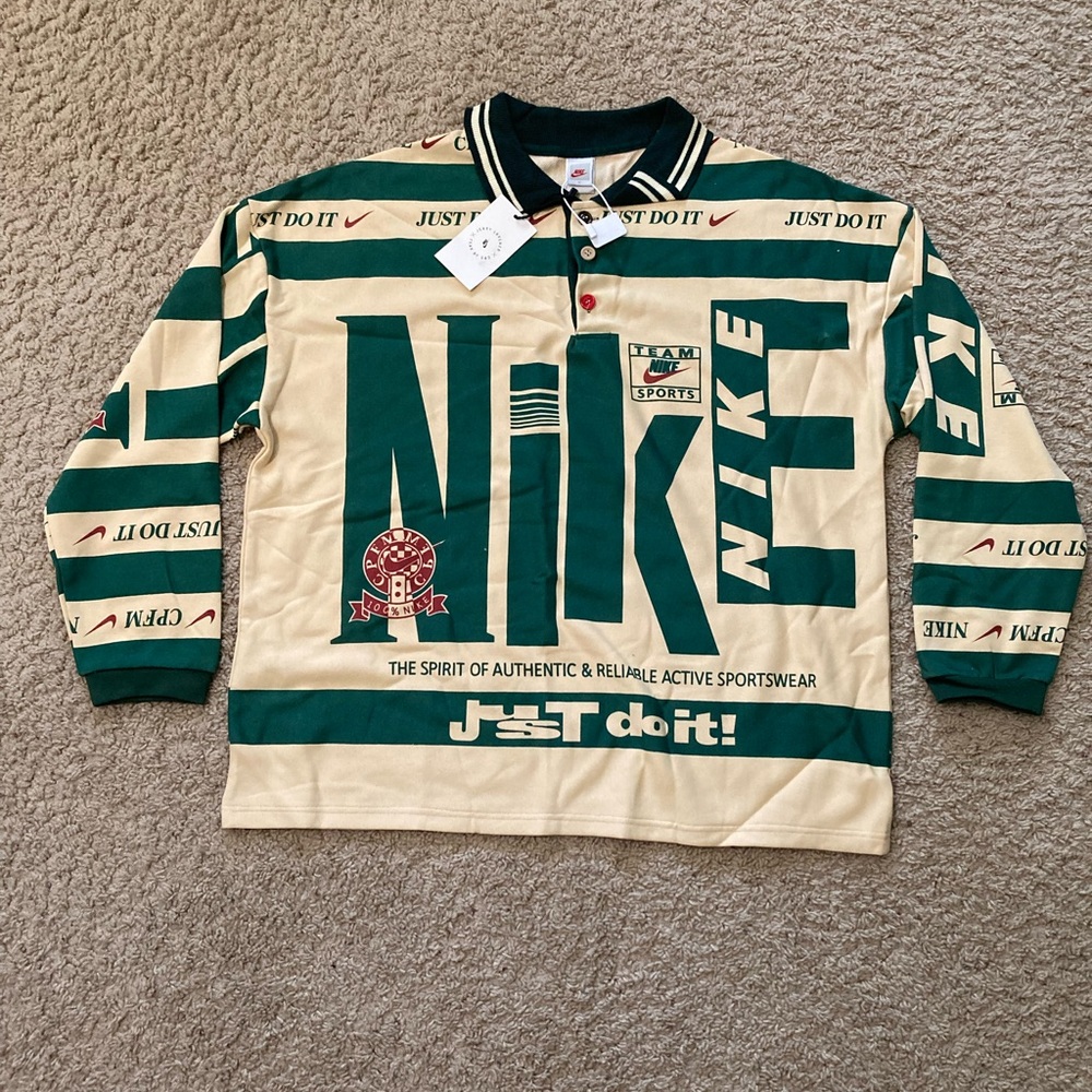 Nike x Cactus Plant Flea Market Longsleeve Polo Natural Mens Medium